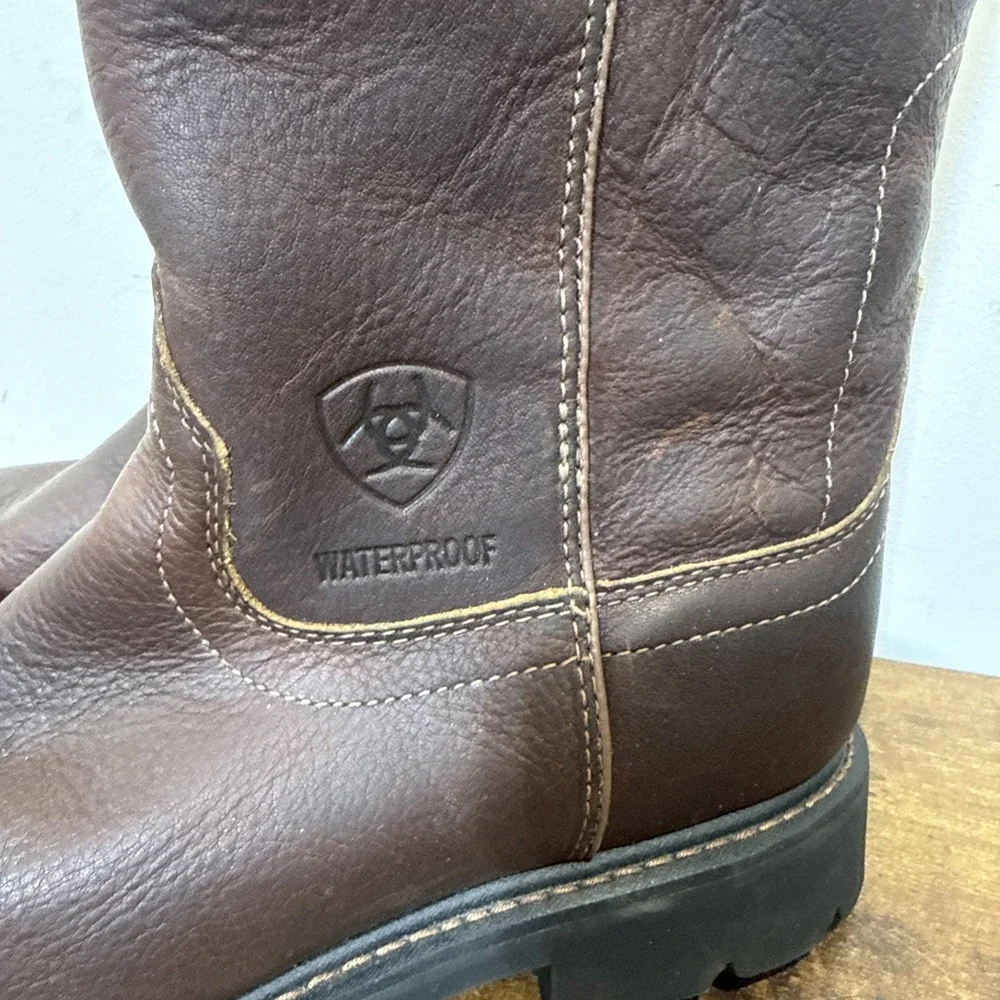 Ariat Men's 10002385 Sierra H2O Waterproof Soft Toe Work Boot Brown Size 10D